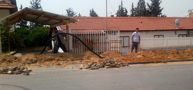 עבודות תשתית ופיתוח ברחוב צה"ל